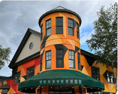 Bethel village colorful building